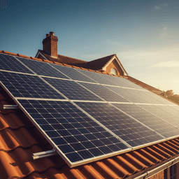 Fachgerecht installierte Solarpanele auf einem Wohnhaus mit optimaler Ausrichtung