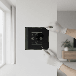 Smart-Home-Steueranlage in Wohnbereich